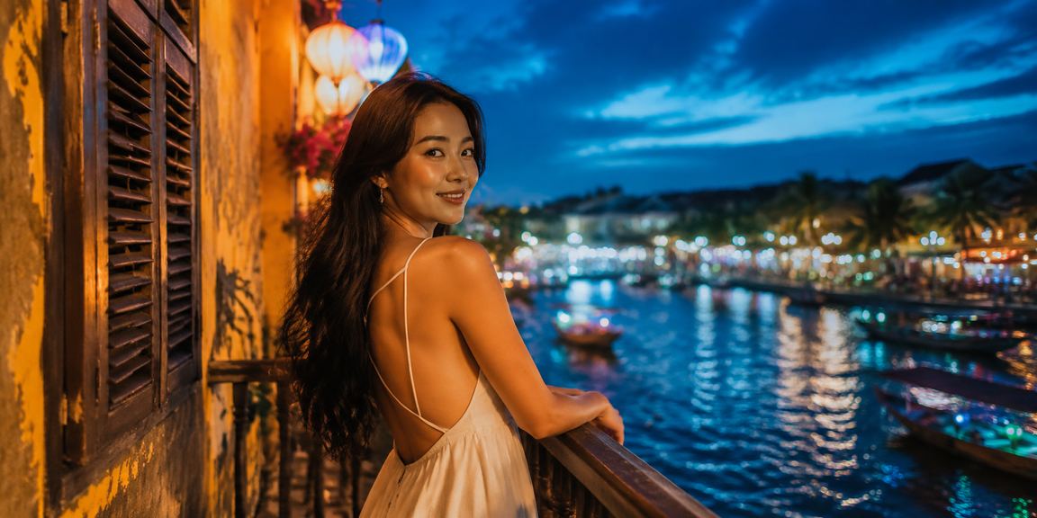 Người dùng tại Hội An đăng ký tài khoản và tìm hiểu Jackpot trên điện thoại vào buổi tối
