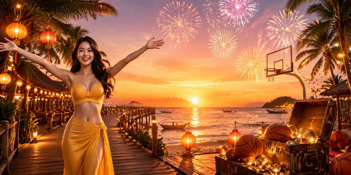 Cảnh chợ đêm Phú Quốc, người dùng kiểm tra thông tin nạp tiền và Jackpot trên thiết bị di động